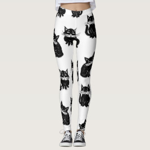 Cat pattern leggings