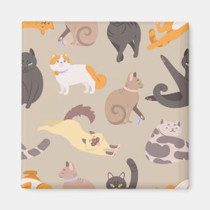 Cat pattern magnet