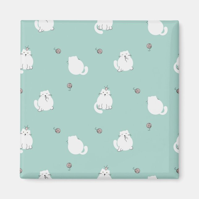 Cat pattern magnet (Front)