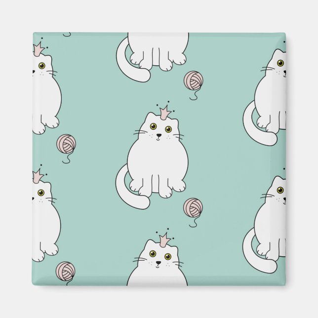 Cat pattern magnet (Front)