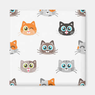 Cat pattern magnet