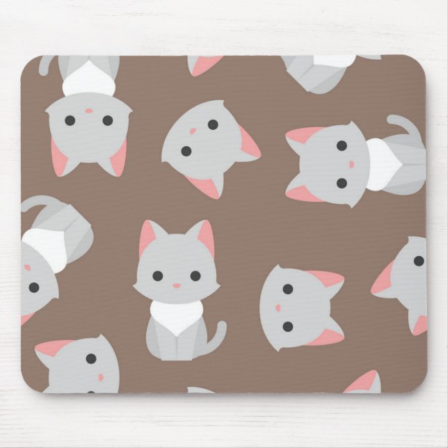 Cat pattern mouse mat (Front)