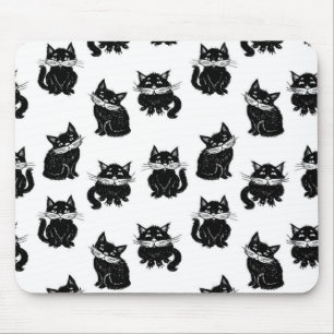 Cat pattern mouse mat