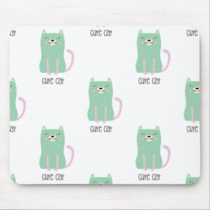 Cat pattern mouse mat