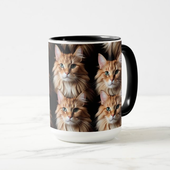 Cat Pattern Mug (Front Right)