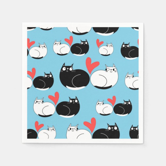 Cat pattern napkin (Front)