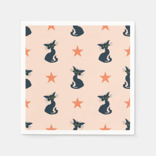 Cat pattern napkin
