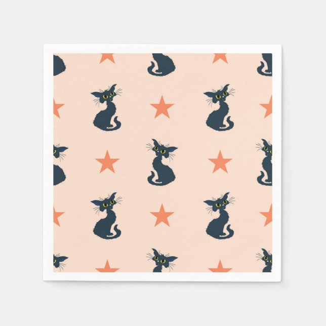 Cat pattern napkin (Front)