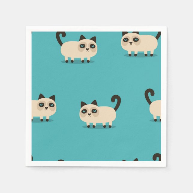 Cat pattern napkin (Front)