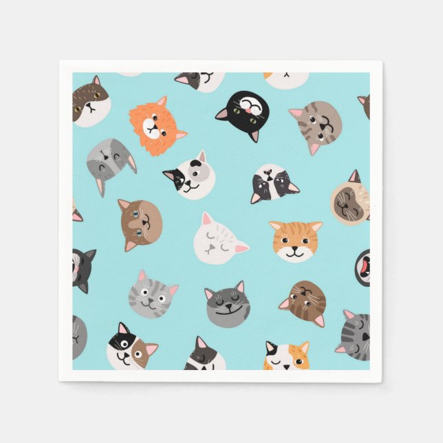 Cat pattern napkin (Front)