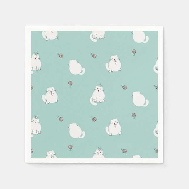 Cat pattern napkin (Front)