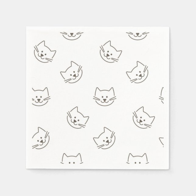 Cat pattern napkin (Front)