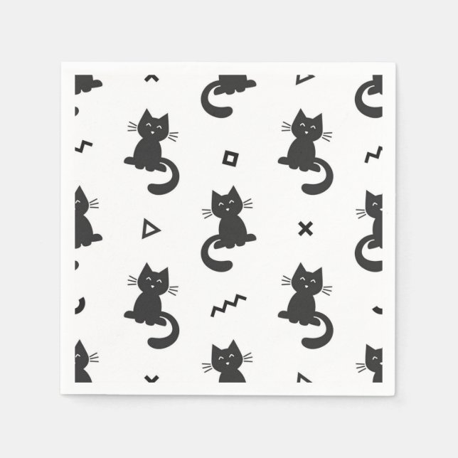 Cat pattern napkin (Front)