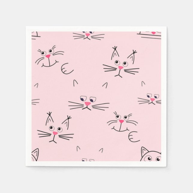 Cat pattern napkin (Front)