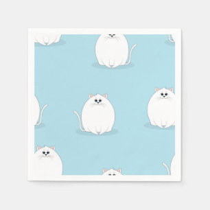 Cat pattern napkin