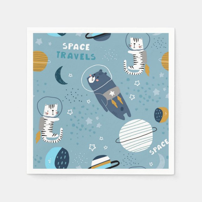 Cat pattern napkin (Front)