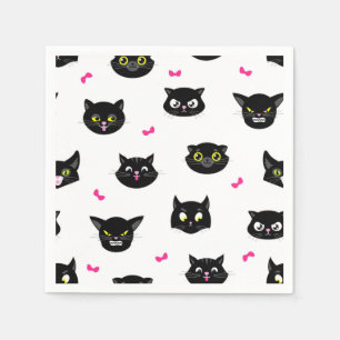 Cat pattern napkin