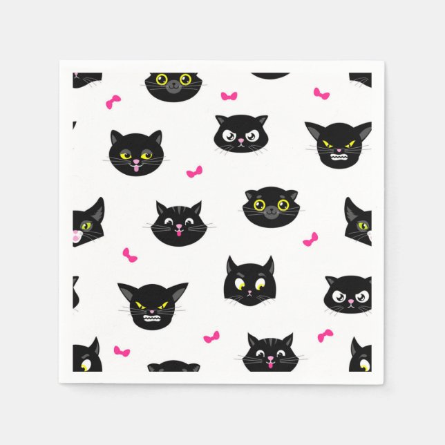Cat pattern napkin (Front)