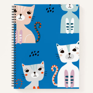 Cat pattern notebook
