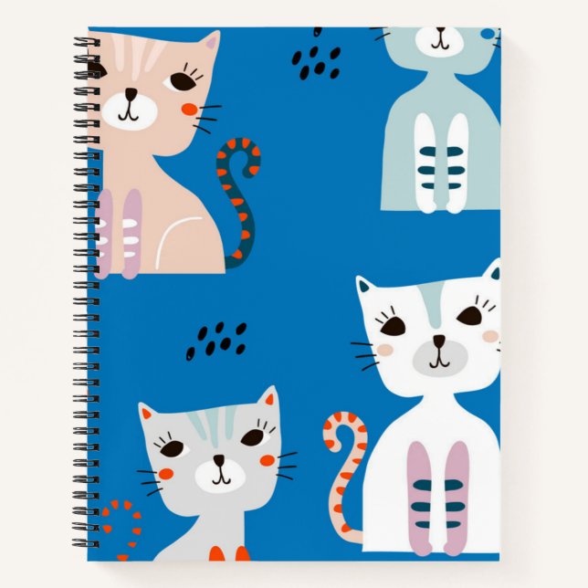 Cat pattern notebook (Front)