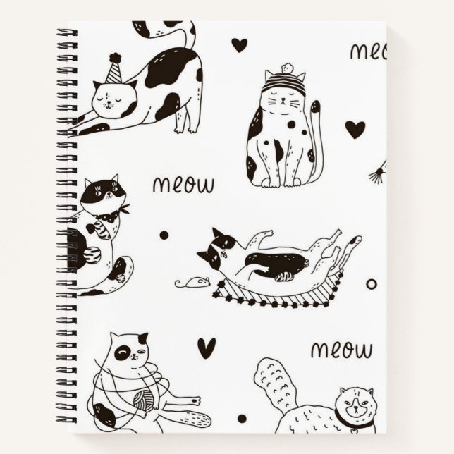 Cat pattern notebook (Front)