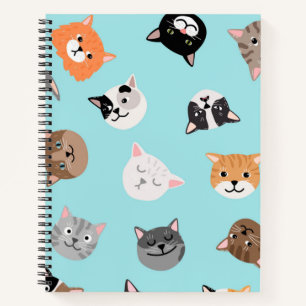 Cat pattern notebook