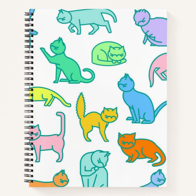 Cat pattern notebook (Front)
