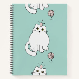 Cat pattern notebook