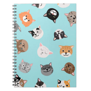 Cat pattern notebook