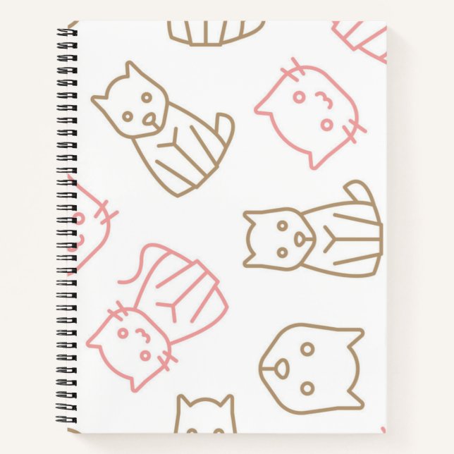 Cat pattern notebook (Front)