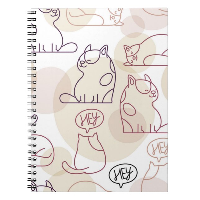 Cat pattern notebook (Front)
