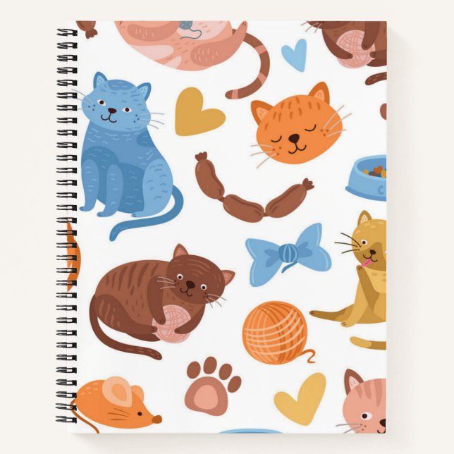 Cat pattern notebook (Front)