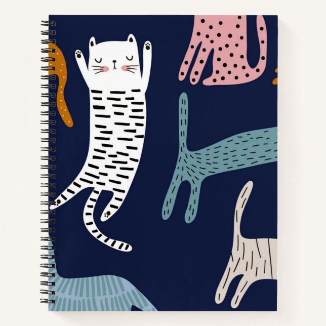 Cat pattern notebook (Front)