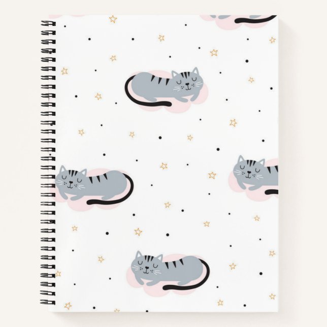 Cat pattern notebook (Front)