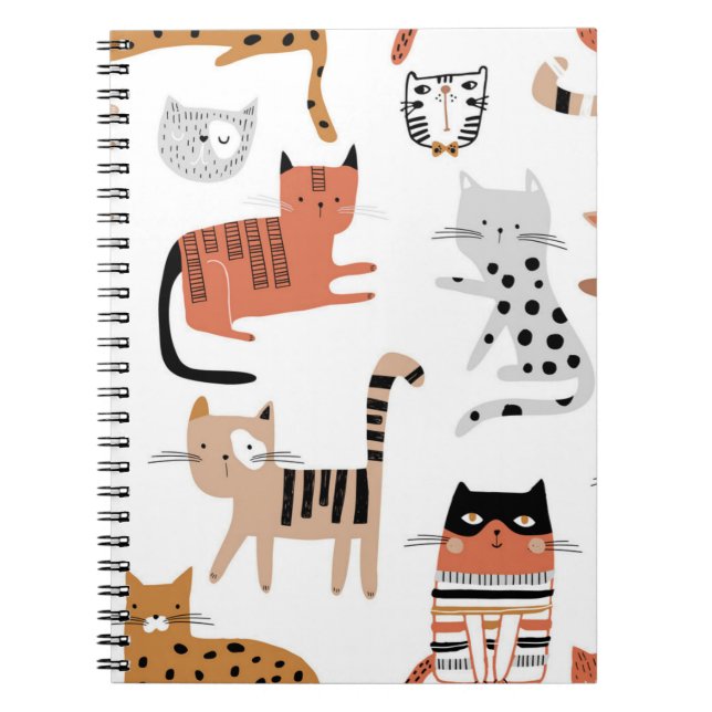 Cat pattern notebook (Front)