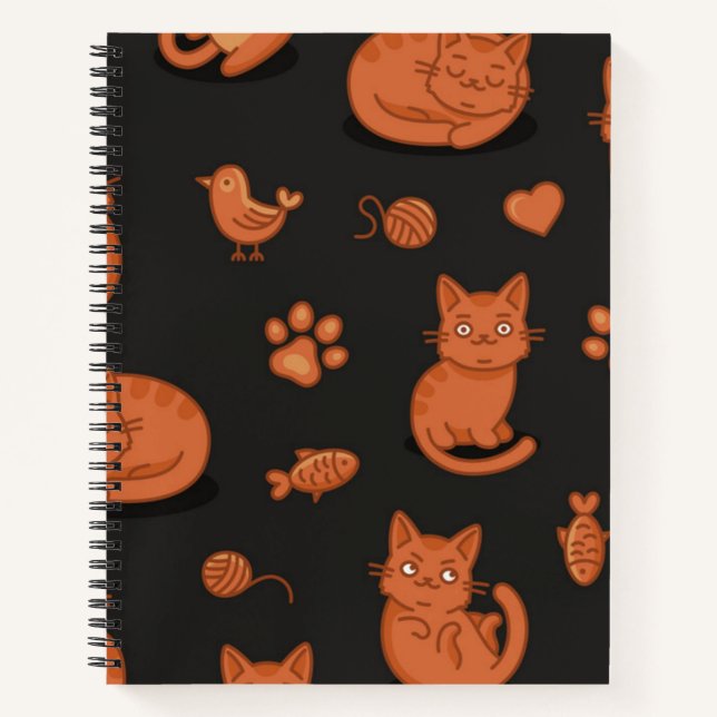Cat pattern notebook (Front)