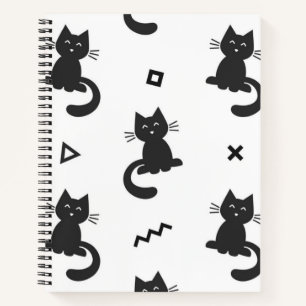 Cat pattern notebook