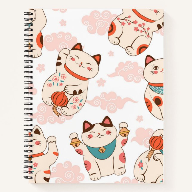 Cat pattern notebook (Front)
