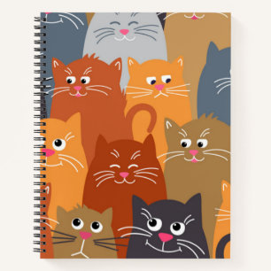 Cat pattern notebook