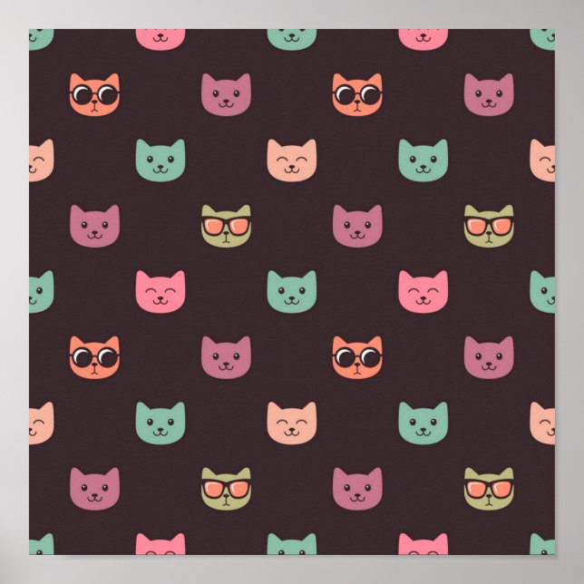 Cat pattern poster (Front)