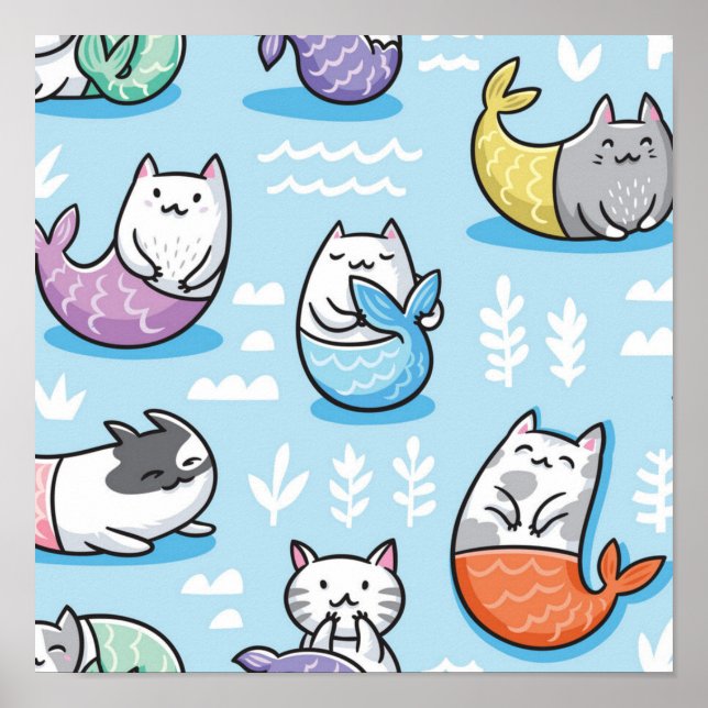Cat pattern poster (Front)