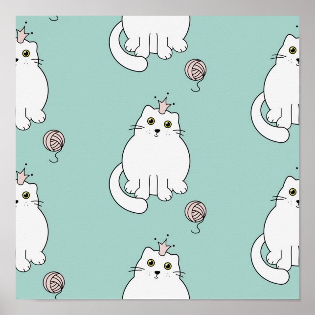 Cat pattern poster (Front)