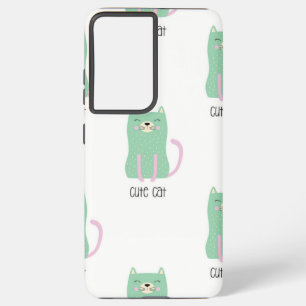 Cat pattern samsung galaxy case