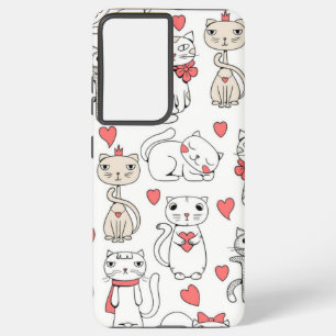 Cat pattern samsung galaxy case