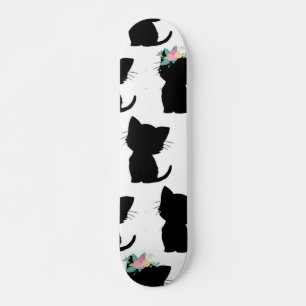 Cat pattern skateboard