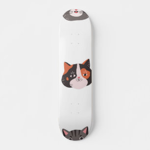 Cat pattern skateboard