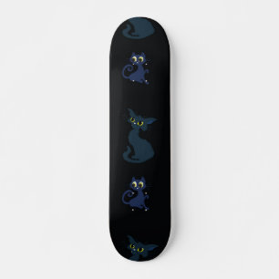 Cat pattern skateboard