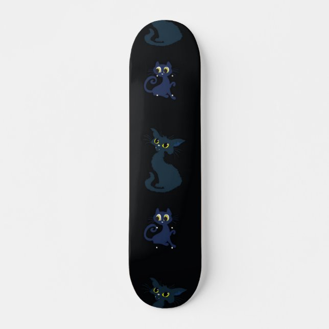 Cat pattern skateboard (Front)