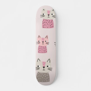 Cat pattern skateboard