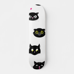 Cat pattern skateboard
